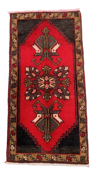 Small Vintage Turkish Wool Rug