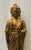 1950s Chinese Buddha Gilded Ceramic Quan Yin Figure on Base For Sale - Image 4 of 18