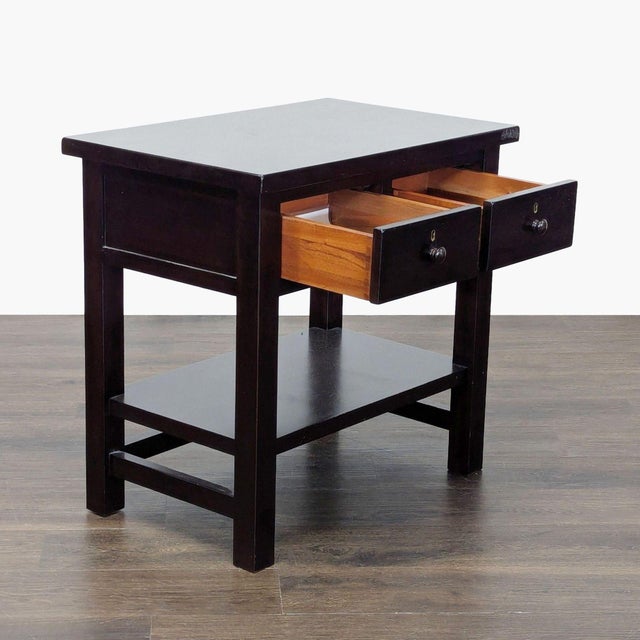 Farmhouse Pottery Barn Farmhouse Bedside Table For Sale - Image 3 of 10