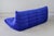 Textile Togo Three-Seat Sofa in Blue Velvet by Michel Ducaroy for Ligne Roset For Sale - Image 7 of 12