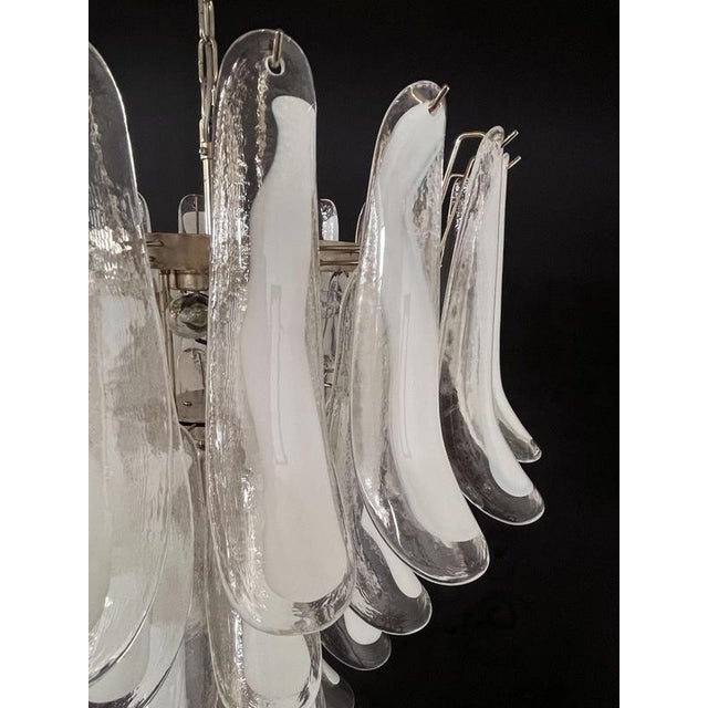 Italian Murano Petals Chandelier, 1970s For Sale - Image 10 of 13