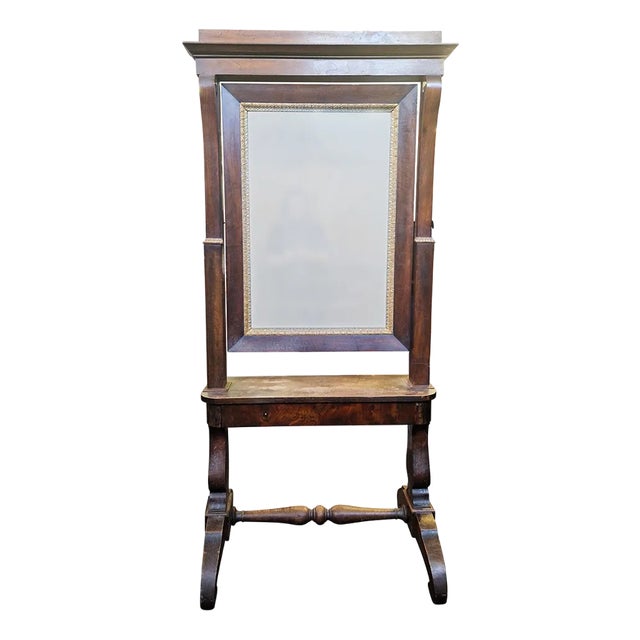 Early 19th Century Psyche in Walnut, Italy, 1980s For Sale