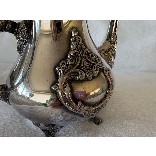 Mid 20th Century Webster and Wilcox International Silver Tea Set - Set of 5 For Sale - Image 4 of 12
