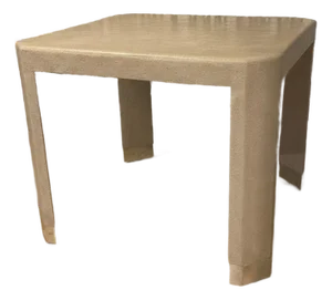 1980s Post Modern Karl Springer -Style Faux Stone Game Table
