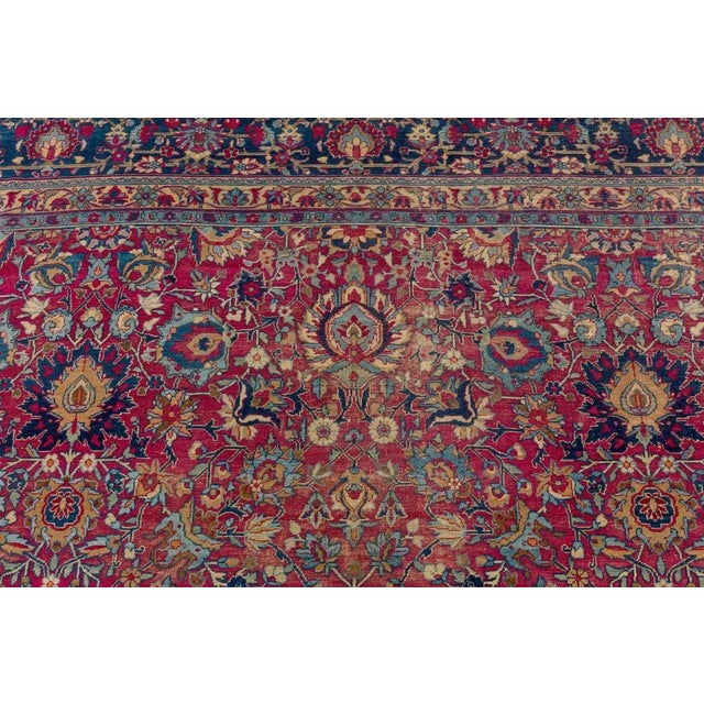 Large Antique Tabriz Rug For Sale - Image 9 of 10
