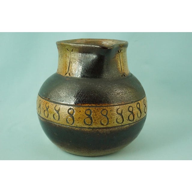 Mid-Century Modern Vintage Jug Vase in Ceramic Majolica by Urbano Fontana, 1970s For Sale - Image 3 of 18