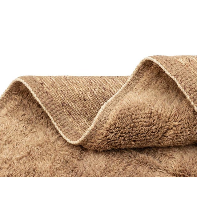 Contemporary Luxurious Hand-Knotted Moroccan Wool Rug | 11'7" X 8'2" | One of a Kind For Sale - Image 3 of 7