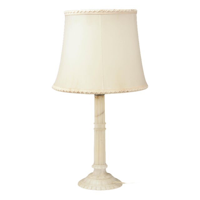 Lamp with Alabaster Base, 20th Century For Sale