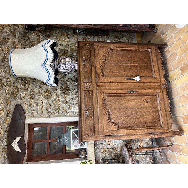Antique French Briard Buffet in Oak, 1800s For Sale - Image 9 of 10