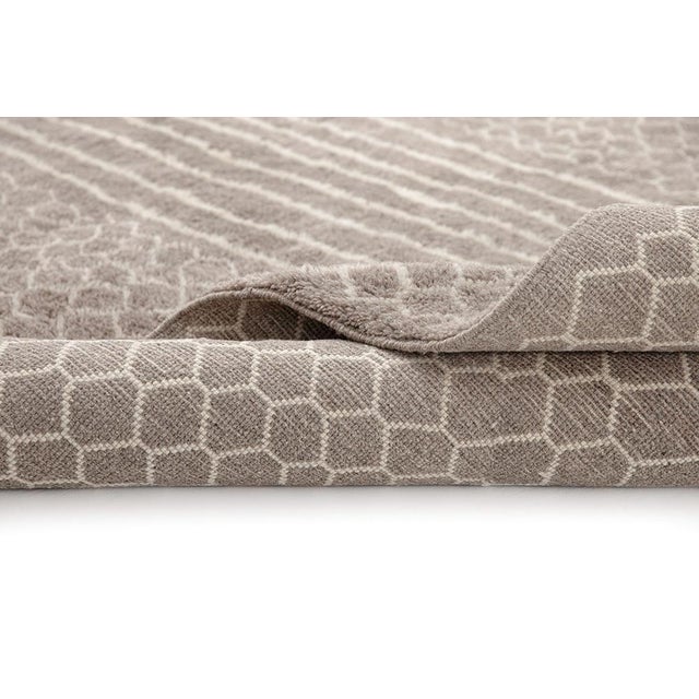 Hand-Knotted Wool Rug by Azele Studio For Sale - Image 6 of 10