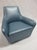 Textile Bernhardt Design Amri Lounge Chair in Blue For Sale - Image 7 of 8