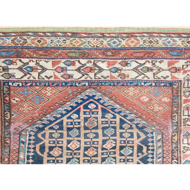 Navy Blue Early 20th Century Persian Khamseh Rug For Sale - Image 8 of 16