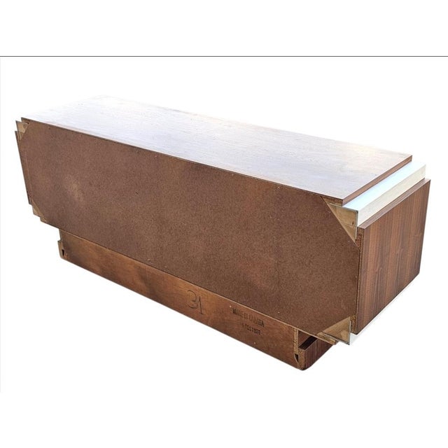 Mid Century Mosaic Brutalist Modern Walnut Dresser by Tobago For Sale - Image 14 of 18