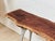 Wood French Vintage Live Edge Modernist Entry Table For Sale - Image 7 of 12