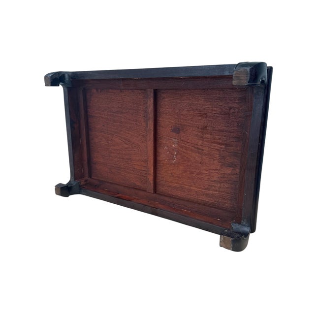 Wood 19th Century Small Chinese Hardwood Kang Table / Low Table For Sale - Image 7 of 10