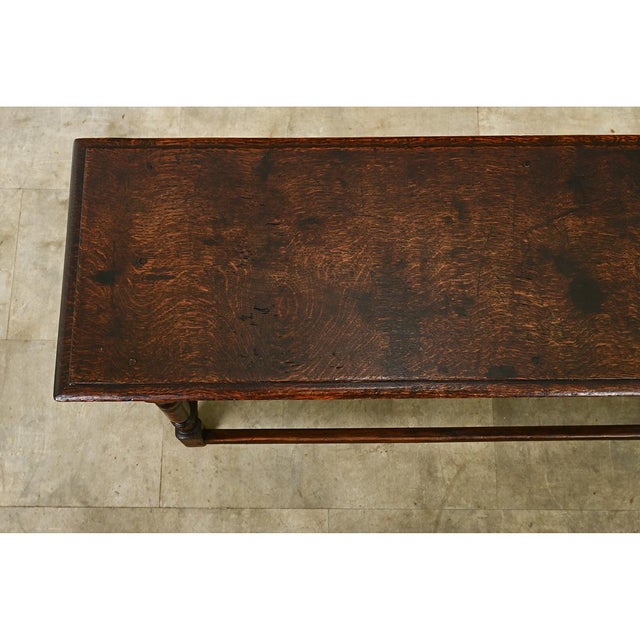 English 18th Century Oak Joint Stool/Bench For Sale - Image 4 of 12