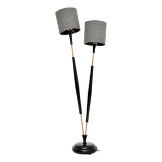 Vintage 2-Headed Floor Lamp, 1960 For Sale