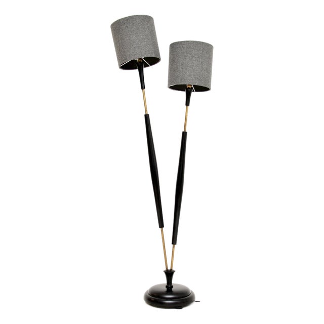 Vintage 2-Headed Floor Lamp, 1960 For Sale