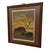 Signed art by Walton Butts titled "Along the Beach." The composition depicts a coastal landscape at sunset with windswept...