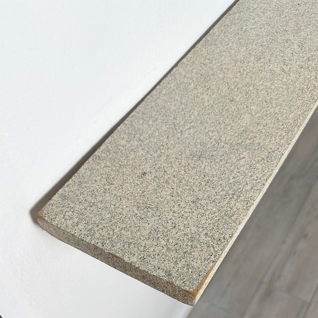 Gray Postmodern Empire Arts Mirror and Wall Mounted Console Table Set For Sale - Image 8 of 11