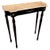 Mid-Century Italian Wood Brass Wall Console Table with Marble Top, 1950s For Sale - Image 10 of 10