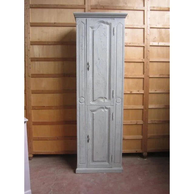Gray Provencal Lacquered Wardrobe, 1980s For Sale - Image 8 of 8