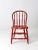 Antique Red Spindle Back Chair For Sale - Image 9 of 12