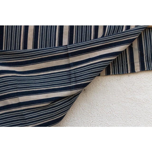 1980s Vintage African Mossi "Tenkodogo" Indigo Throw For Sale - Image 5 of 6