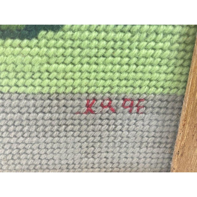 Vintage Handcrafted Balmoral Castle Needlepoint, Framed A beautifully detailed vintage needlepoint depicting Balmoral...