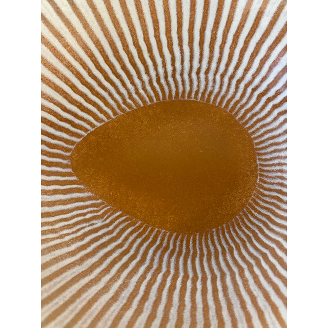 Maurice Heaton Vintage Mid Century Modern Art Glass Bowl Signed Maurice Heaton 1960s For Sale - Image 4 of 7