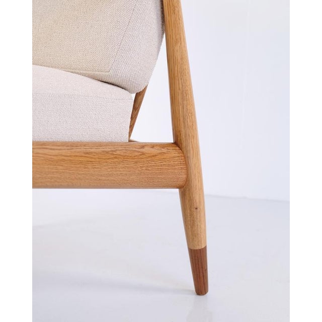 Wood FD 135 Oak and Teak Armchair by Peter Hvidt & Mølgaard, 1950 For Sale - Image 7 of 11