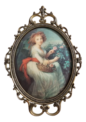 Convex Brass Frame, Picture, 1950s-1970s