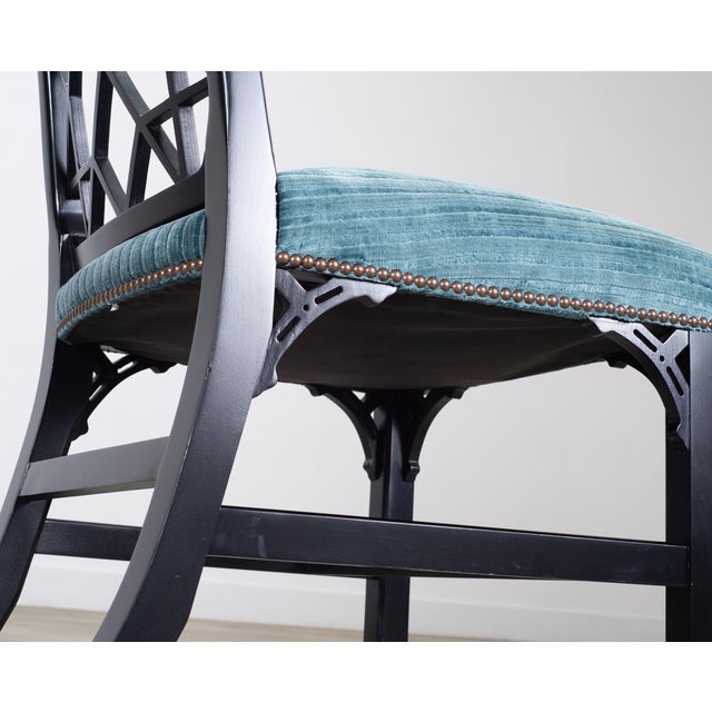 Set of Eight Chinese Chippendale Dining Chairs by Hickory Chair For Sale - Image 13 of 18