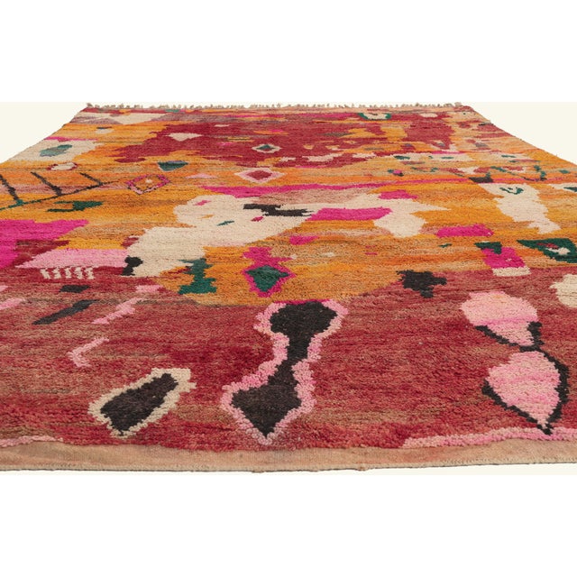Tribal Contemporary Boujad Moroccan Rug, 09'11 X 13'04 For Sale - Image 3 of 10