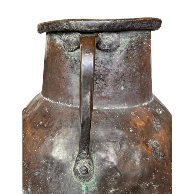 Monumental 19th-Century French Copper Utility Vessel For Sale - Image 9 of 13