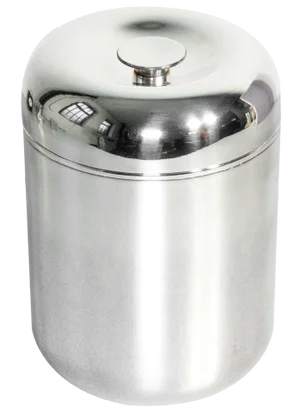 Ice Bucket in Silver-Plated Metal