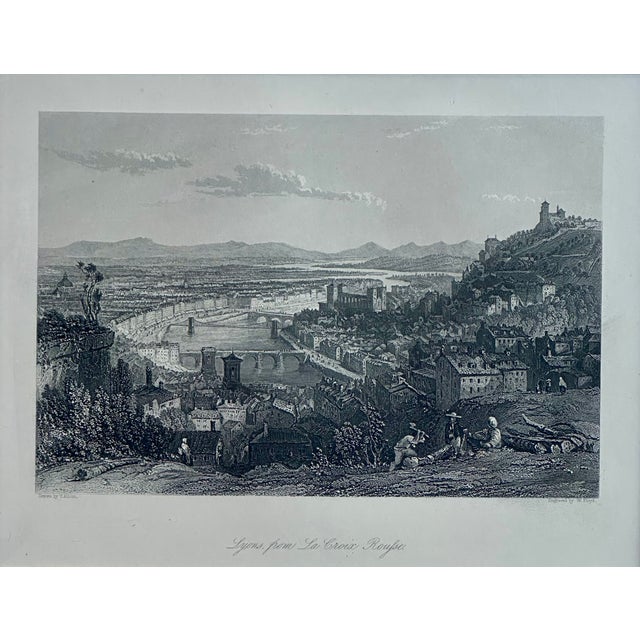 Original steel engraving drawn by Thomas Allom and engraved by W. Floyd from a series called Europe Illustrated, circa...