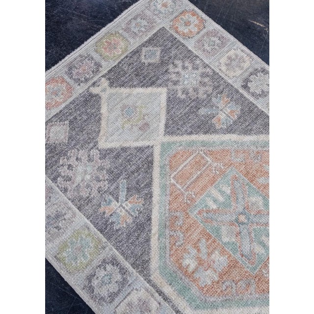 Early 21st Century Turkish Oushak Rug 2'10" x 6'8" For Sale - Image 5 of 8