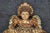 Late 19th Century Pair Antique Carved and Gilded Wood Wall Reliquary Plaque With Angel Crests For Sale - Image 5 of 10
