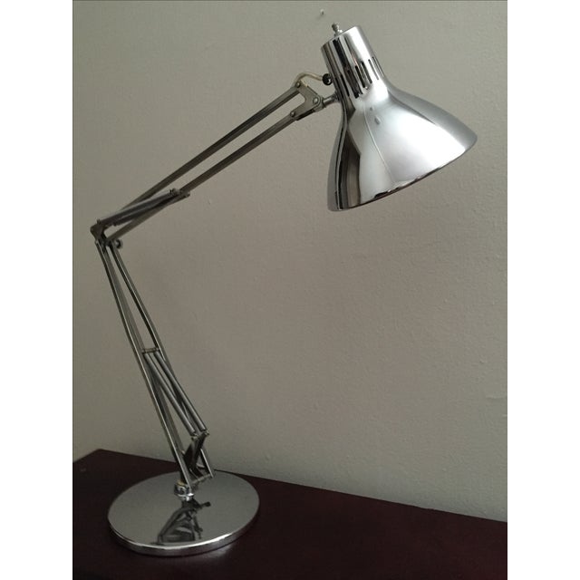 Vintage Luxo Articulated Chrome Desk Lamp | Chairish