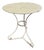 Pedestal Table in White Iron For Sale