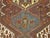 Vintage Persian Qashqai Tribal Area Rug, Hand-Knotted Wool, Geometric Medallions, 4x6, Rust & Navy For Sale - Image 15 of 16