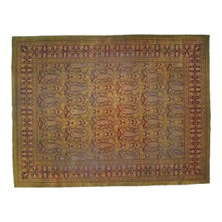 Early 20th Century Antique Amritzar Rug 9' X 12' For Sale