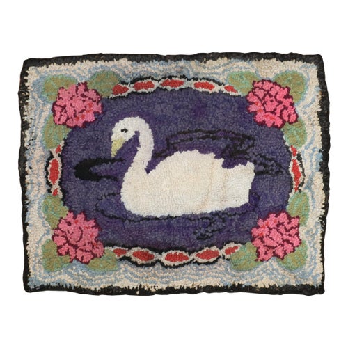 Zabihi Collection American Hooked Duck Rug