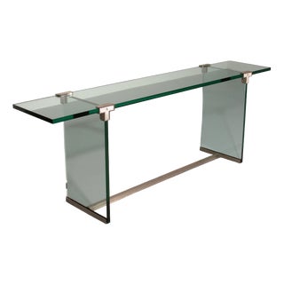 Glass Model T30 Side Table by Peter Ghyczy, 1970s For Sale