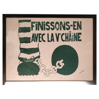 Framed Poster of May, 1968 For Sale