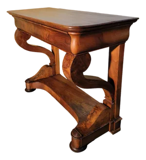 Small Restoration Period Console in Walnut, 1830s