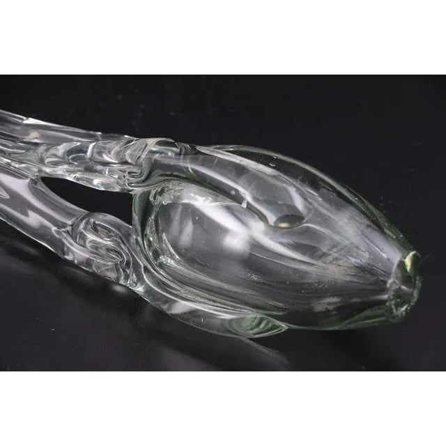 Glass 1976 John Bingham Handblown Studio Art Glass Sculpture, Signed For Sale - Image 7 of 8