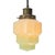 French “clichy” green coloured glass pendant lamp brass glass holder 2 meter black cotton flex e26 / e27 i have official...