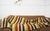 Rustic Vintage Folk Art Portuguese Wool Blanket Cobertor De Papa Striped Textile Rustic Bed Throw, 1950s For Sale - Image 3 of 11